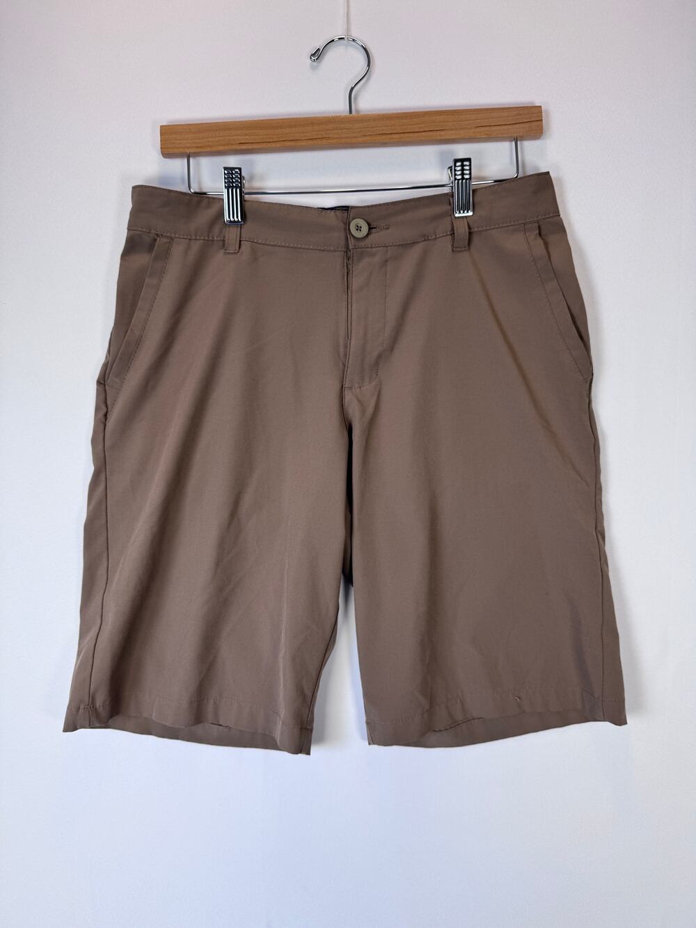 Reel Legends Boys Size 20 30 Khaki Performance Fishing Shorts Outdoor Stretch